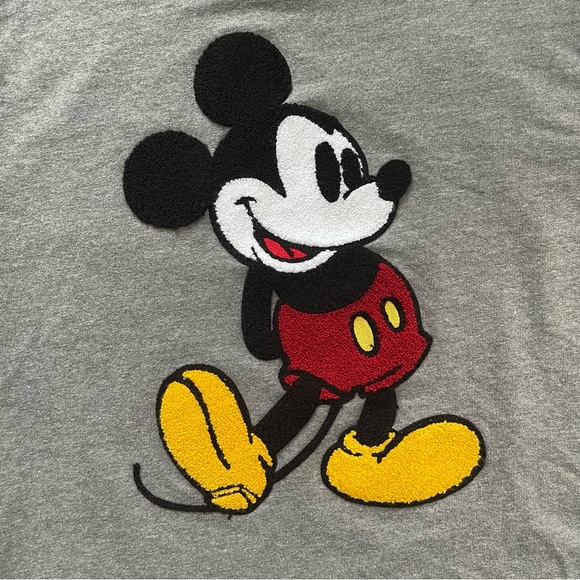 Disney Classic Mickey Mouse Grey Crewneck Sweatshirt - Picture 2 of 8
